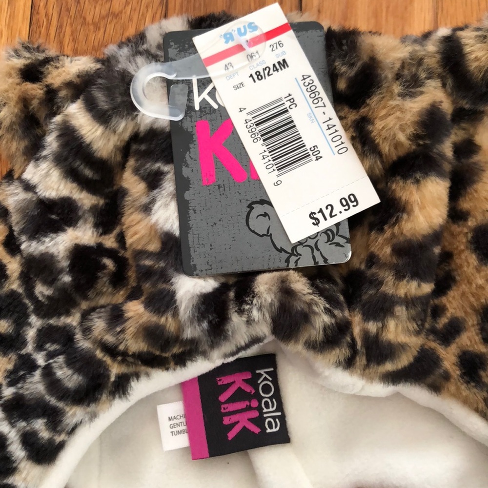 Leopard Fur Coat with Hat 18 months - Picture 7 of 8